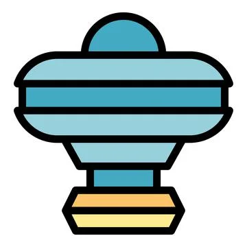 Clean filter pool icon color outline vector Stock Illustration