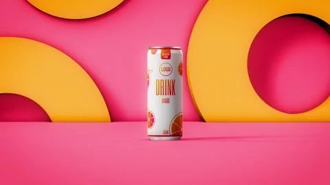 Clean Fizz Soft Drinks 스톡 After Effects