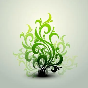 Clean floral vector background Stock-Illustration