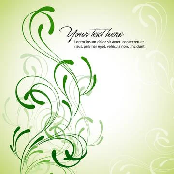 Clean Floral Vector Background Stock-Illustration