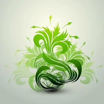 Clean Floral Vector Background Stock-Illustration