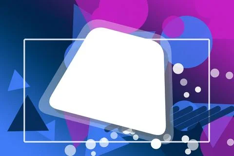 A clean folder shape inside a thin rectangle floats over translucent shapes.. Stockillustratie
