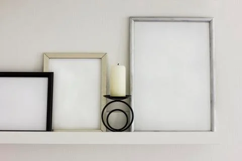 Clean frames for text, details of the modern interior Stock Photos