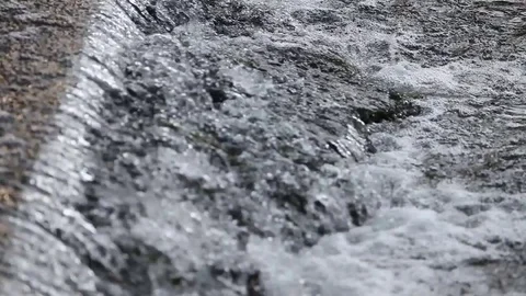 Clean fresh water stream running Stock Footage 79658075