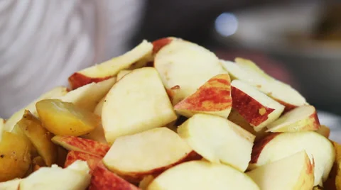 Clean fruit for cooking Stock-Footage 32706047