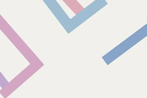 A clean geometric arrow pattern in pastel blue and pink on a light backgrou.. Stock Illustration