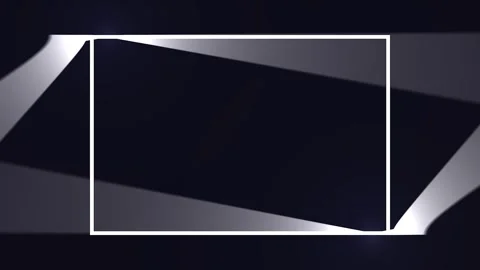 Clean geometric frames in dark background with subtle light flares for mode.. Stock Footage 343482414