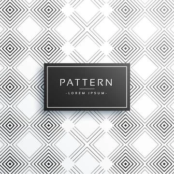 Clean geometric lines pattern background Stock Illustration