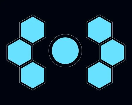 Clean geometric pattern on black background. 스톡 일러스트