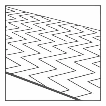Clean Geometric Zigzag Line Seamless Pattern Illustrazione stock