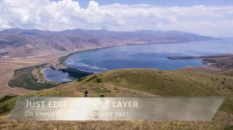 Clean Glass Tiles Lower Thirds Stock After Effects