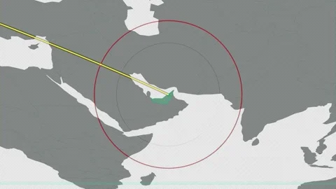 Clean Global Risk Heatmap Geography Base Stock-Footage 332071576