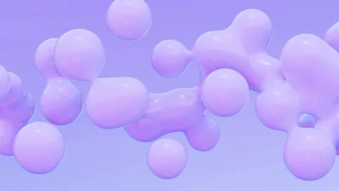 Clean Glossy Metaballs Loop Animated Background Stock Footage 306070711