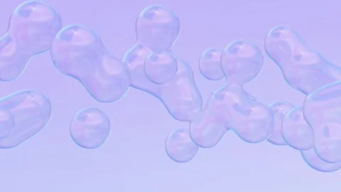 Clean Glossy Metaballs Loop Animated Background Stock Footage 306070713