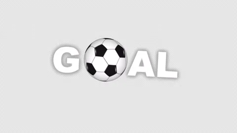 Clean GOAL text animation with strong shaking and zoom in-out movement, Stock-Footage 334188812