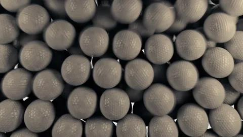 Clean Golf Ball Transition Alpha Channel Stock Footage 324805980