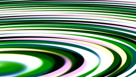 Clean Green Energy Concept Concentric Circles Growing and Shrinking in Frame 库存影片 113958380