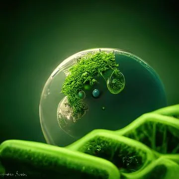 Clean green solar technologies to combat climate change with renewable energy Illustrazione stock
