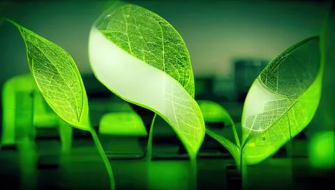 Clean green solar technologies to combat climate change with renewable energy Illustrazione stock