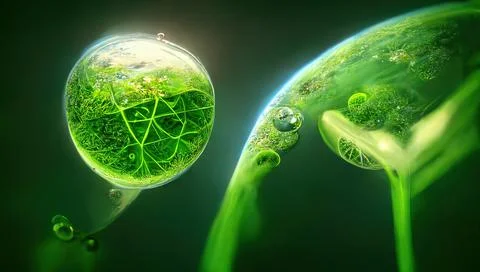 Clean green solar technologies to combat climate change with renewable energy Stock Illustration