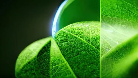 Clean green solar technologies to combat climate change with renewable energy Illustrazione stock