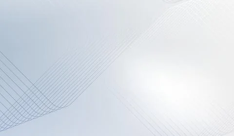 Clean grey abstract background with smooth wave lines and subtle light gradient Stock Illustration