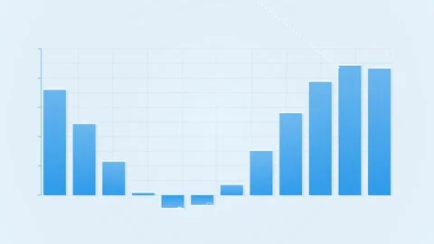 Clean Grid Lines on Light Blue Background - Minimalist Design Element Stock Footage 346661527