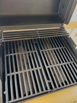 Clean Grill Grates Installed on BBQ Stock Photos
