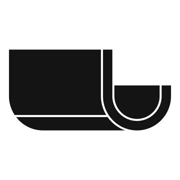 Clean gutter icon, simple style Stock Illustration