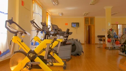 A clean gymnasium view Video stock 110833651