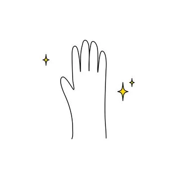 Clean Hand washing vector illustration, Hygiene flat design icon Stock Illustration