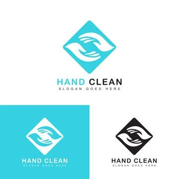 Clean hands logo Stock Illustration