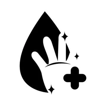 Clean Hands Simple Icon Stock Illustration