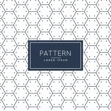 Clean hexagonal shape pattern background Stock Illustration