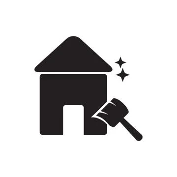 Clean house Illustrazione stock