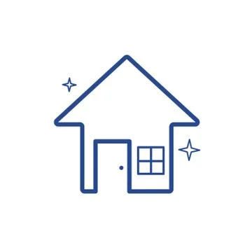 Clean house vector illustration Illustrazione stock