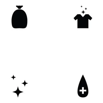 Clean icon set Stock Illustration