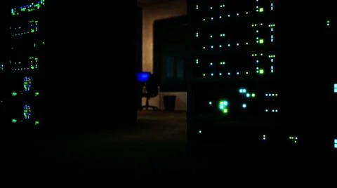 Clean industrial interior of a data server room with servers Clean industr... Stock Photos