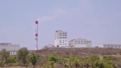 Clean Industry Without Pollution Stock Footage 272506496