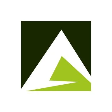 Clean Initial A Business Vector Stock Illustration