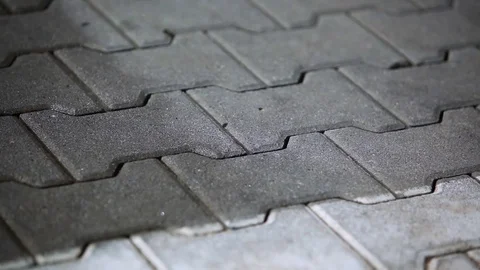 Clean interlocked road pavement blocks Vídeo Stock 111943532