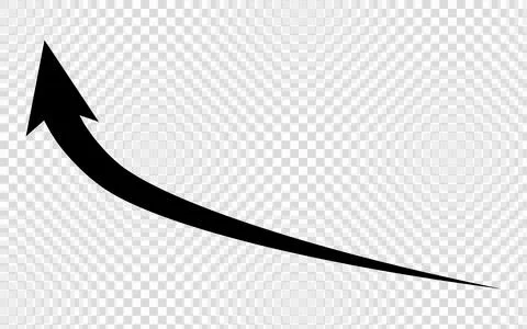 Clean isolated arrow symbol. Stock Illustration