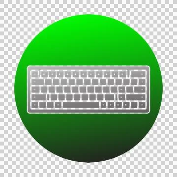 Clean isolated keyboard graphic. Stock Illustration