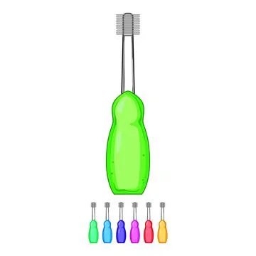 Clean kid toothbrush cartoon vector graphic Stock Illustration