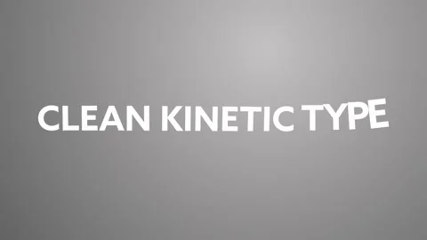 Clean Kinetic Titles Catálogo de After Effects