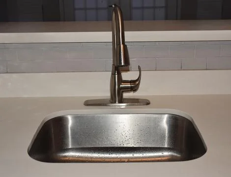 Clean kitchen sink Stock Photos