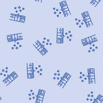Clean kitchen surface line seamless pattern Stock Illustration