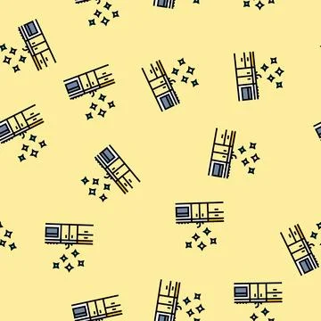 Clean kitchen surface vector seamless pattern Stock Illustration
