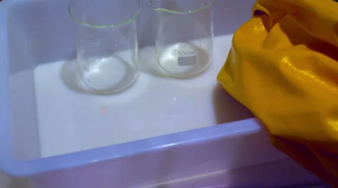 Clean lab equipment laboratory Stock Footage
