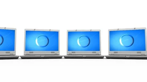Clean Laptops Animation HD. Loop. Stock Footage 10604786